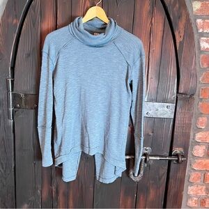 We The Free Heather Blue Turtleneck